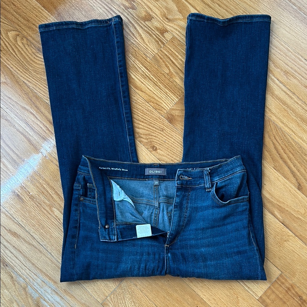 DL1961 Blue Ankle Cropped Jeans Premium Fit